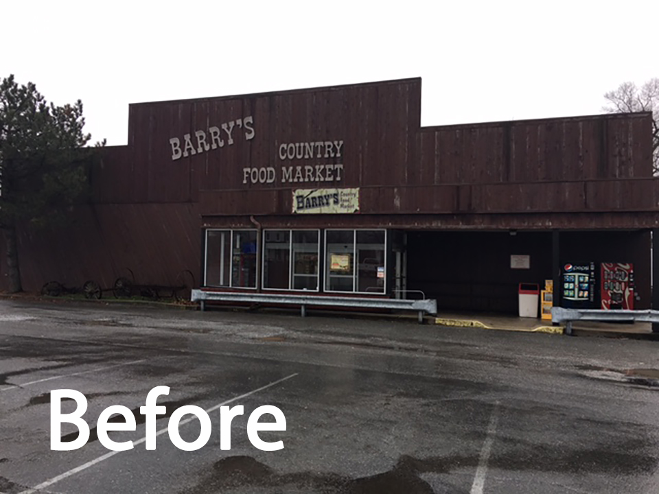 Dollar General – Before construction photo of the front of the original exterior