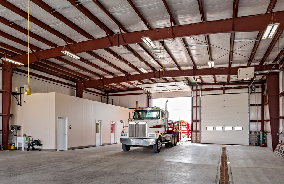 Emery Auto Transport – Inside Garage